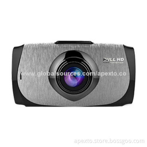 Traveling data recorder for car with 2.7 large screen display, supporting 140 degree wide angle
